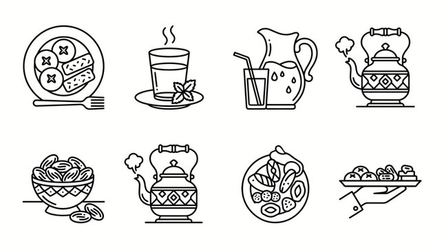 Islamic Qurban Process Icons