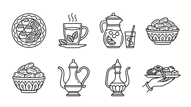Islamic Qurban Process Icons