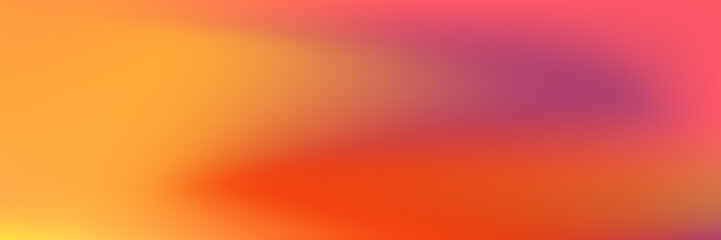 Plakat Trendy gradient background in gradation pink sunset palette, glowing orange mist, layered gradation, calm pink sunset mood with orange color.
