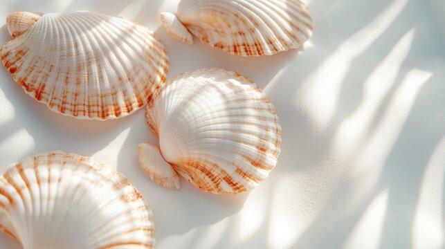 seashells on the sand