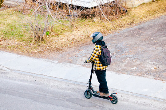trottinette &eacute;lectrique dans la ville de Qu&eacute;bec
