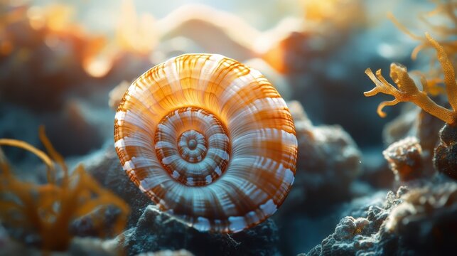 sea shell on a background