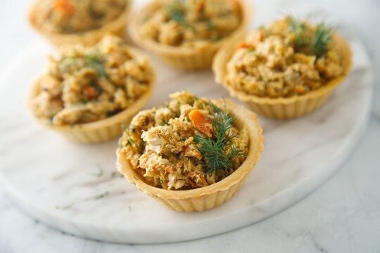 Rillettes in tartlets