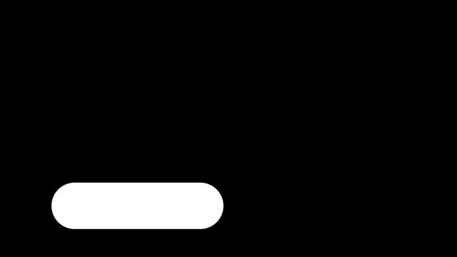 simple rectangle lower third box animation on black background square lower third with alpha channel
