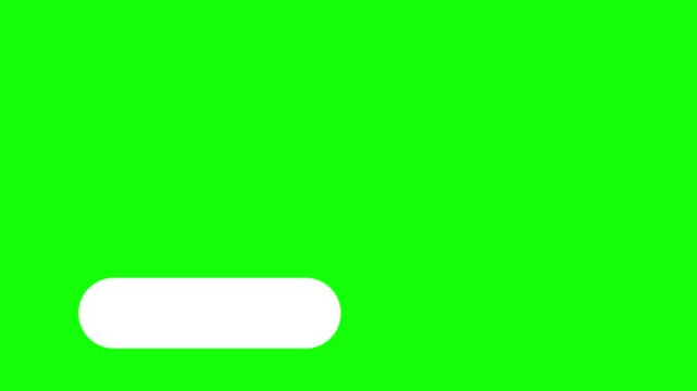 simple rectangle lower third box animation on black background square lower third with alpha channel