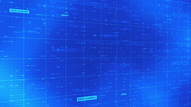 Digital Data Technology Reports Background Animation
A digital technology background with grid patterns and data graphic elements on computer screen visual composition
