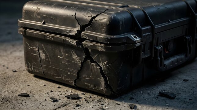 Cracked Protective Hard Case Damage