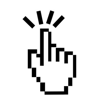 Hand Cursor Icon Vektor Grafik Design