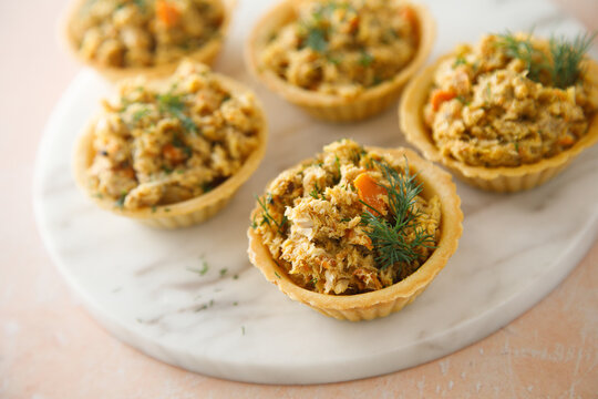Rillettes in tartlets