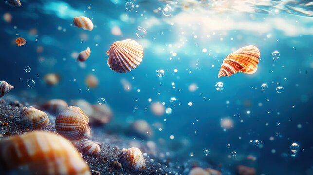 sea shells on the sea