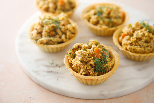 Rillettes in tartlets