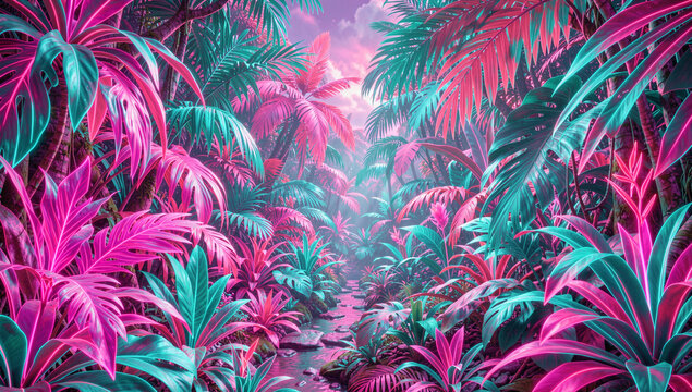 Ethereal Rainforest at Twilight