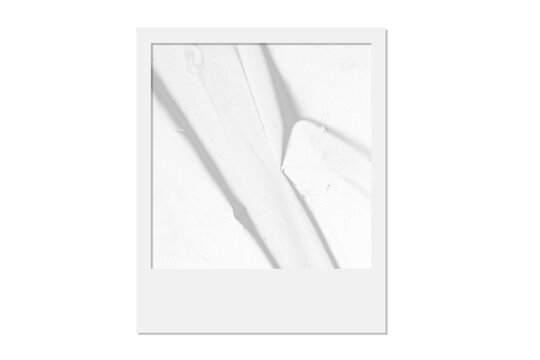 Vintage photo frame card with film texture, dust and scratches, isolated transparent PNG.