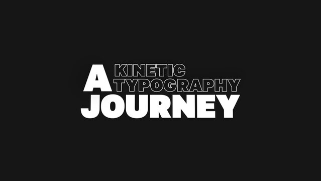 Dynamic Kinetic Text Animation 06
