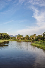 Fototapeta premium Lagoon at Barra da Tijuca Forest - Rio de Janeiro, Brazil