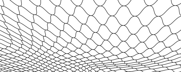 Mesh texture for fishing nets. Grunge pattern for sportswear or soccer goal, volleyball net, basketball hoop, hockey, athletics. Mesh background © Haikal