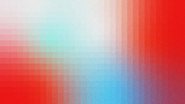 Abstract gradient grid background with grainy noise texture, featuring cool cyan-blue and warm red-purple color transitions.