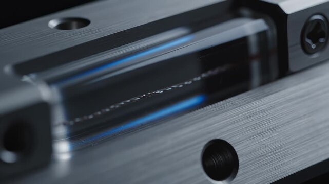 Close-Up of Filament Heating Up and Cooling Down Inside a Transparent Scientific Chamber