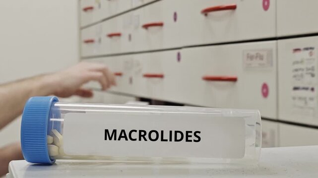 MACROLIDES tablets used to treat respiratory and soft tissue infections