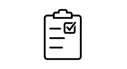 Checklist Document Icon With Clipboard. © Konco