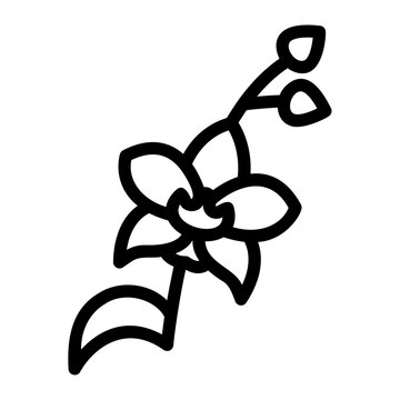 Orchid Line Icon