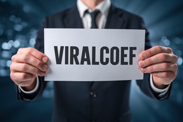 Obraz premium Marketing Expert Explaining the Viral Coefficient