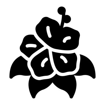 Hibiscus Solid icon