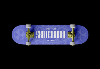 Skateboard Mockup – Isolated Branding Presentation (PSD)
