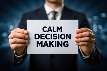 Obraz premium Leader Advising for Calm Decision Making in Business
