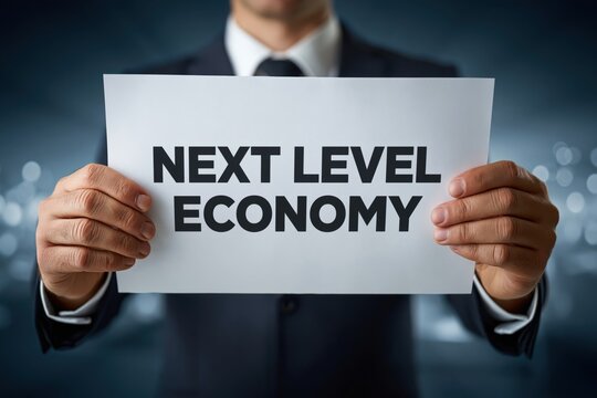 Visionary Leader Presenting the Next Level Economy