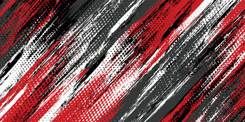 Gaming esport background striking stripes electric banner vector illustration design red black grunge brush wing comic pattern modern abstract concept livery stripes decal paint splash splatter.eps 10 © Samsul