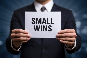 Obraz premium The motivational power of celebrating small wins