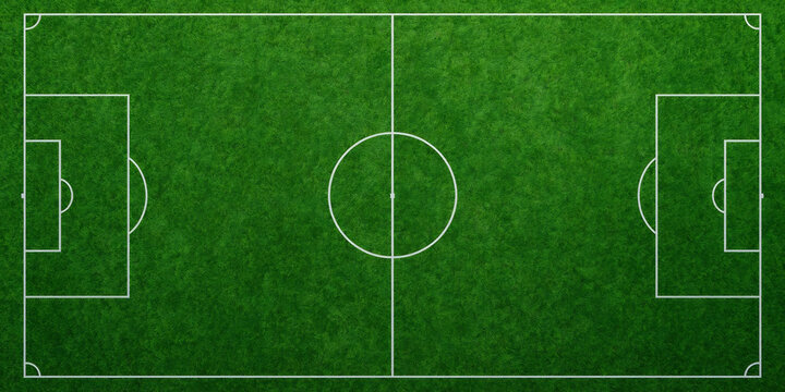 American football field aerial view