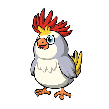 cartoon chicken with a thumb up