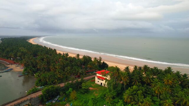 Padukere bridge, Drone View, Malpe Port