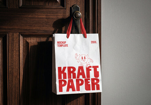 Paper Shopping Bag Mockup