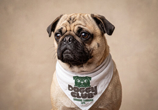 Dog Bandana Mockup