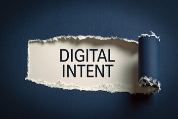 Naklejka premium Digital Intent understanding user motivation in the online world