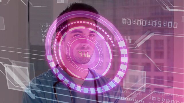 Vertical video: HUD appearing, doc with steth turning to camera at window, viewing readouts smiling