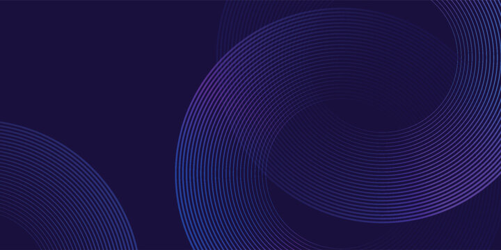 Abstract Blue Circular Lines Background Modern Futuristic Curve Design