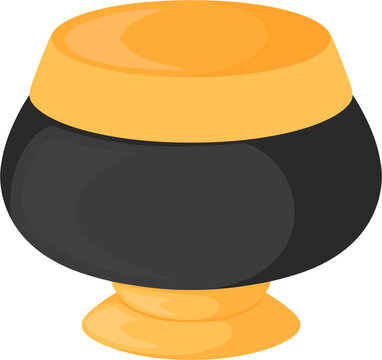 illustration monk alms bowl