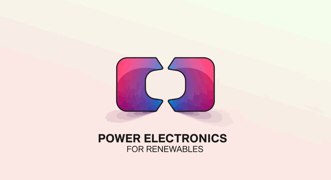 Modern Power Electronics Logo Design for Renewable Energy Company.