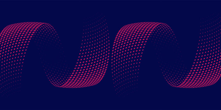 Halftone circle frame dotted background set. Round border Icon using halftone red circle dots raster texture. Grunge circular stain. Vector illustration.