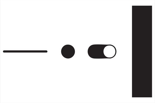 Modern volume control slider icon for digital dashboard systems