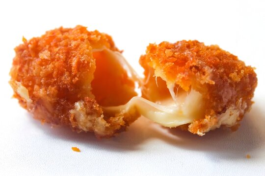 mozzarella stick isolated on white  background