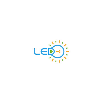 Bright LED light, logo letters.