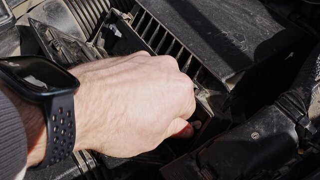 How to replace the air filter in a car easily