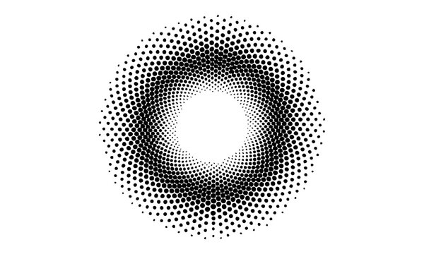 Smooth Radial Spiral Pattern Abstract Vector Illustration.