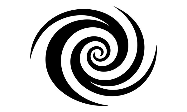 Dynamic Spiral Dot Flow Abstract Vector Illustration.