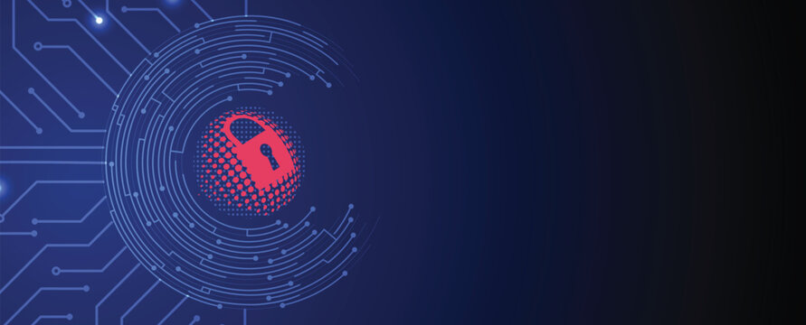 Encryption Shield Against Silent Digital Threat Technology Background